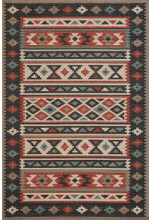 Pablo Geometric Flatweave Rug