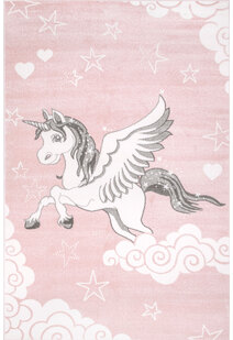 Poppy Flying Unicorn Kids Rug