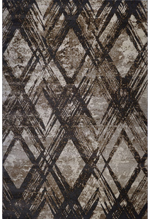 Sade Brown Trellis Pattern Rug