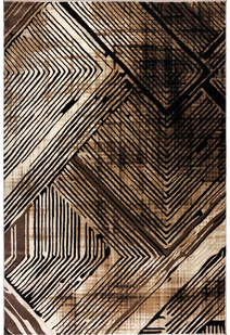 Sade Beige Geometric Rug