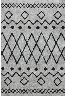 Salem Grey Moroccan Shaggy Rug