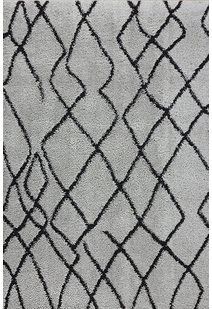 Salem Moroccan Grey Shaggy Rug