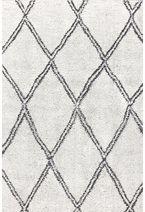 Salem Ivory Moroccan Shaggy Rug