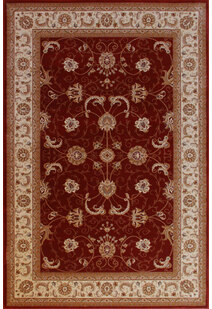 Star Red Traditional Oriental Rug