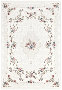 Sadie White Traditional Floral Rug