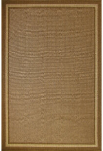 Sama Plain Brown Flatweave Rug