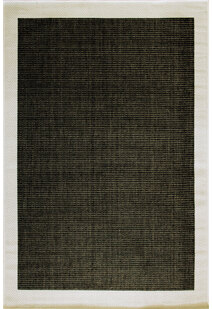 Storm Plain Border Flatweave Rug