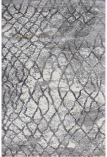 Saffron Grey Moroccan Shaggy Rug