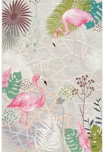 Sole Flamingo Tropical Picture Rug