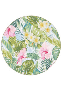 Sole Tropical Floral Round Rug 