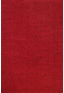 Soft Plain Red Thick Shaggy Rug
