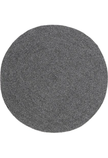 San Pietro Black Hand Braided Rug