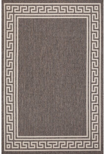 Soleil Greek Key Flatweave Rug