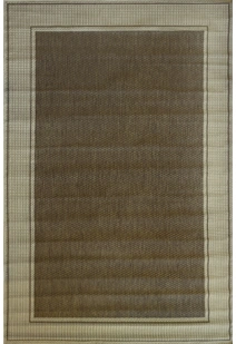 Soleil Tan Border Flatweave Rug