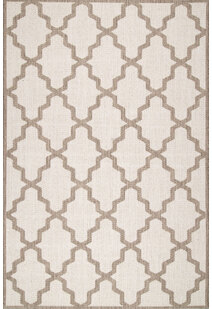 Subi Beige Trelllis Rug SR5666-84D