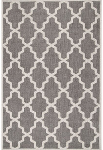 Subi Brown Trellis Flatweave Rug