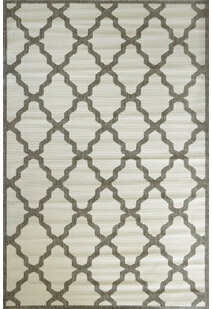 Soleil Ivory Flatweave Trellis Rug