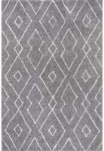 Symphony Moroccan Grey Shag Rug
