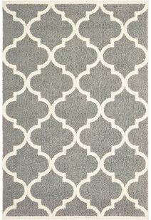 Sofia Grey Moroccan Trellis Rug