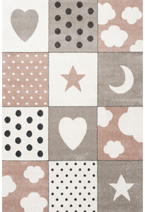 Sunny Square Pattern Kids Rug