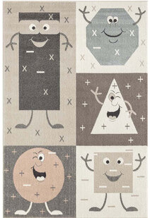 Sunny Happy Shapes Kids Rug