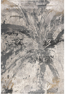 Unique Grey Modern Abstract Rug