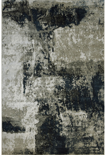 Valentino Black Abstract Rug