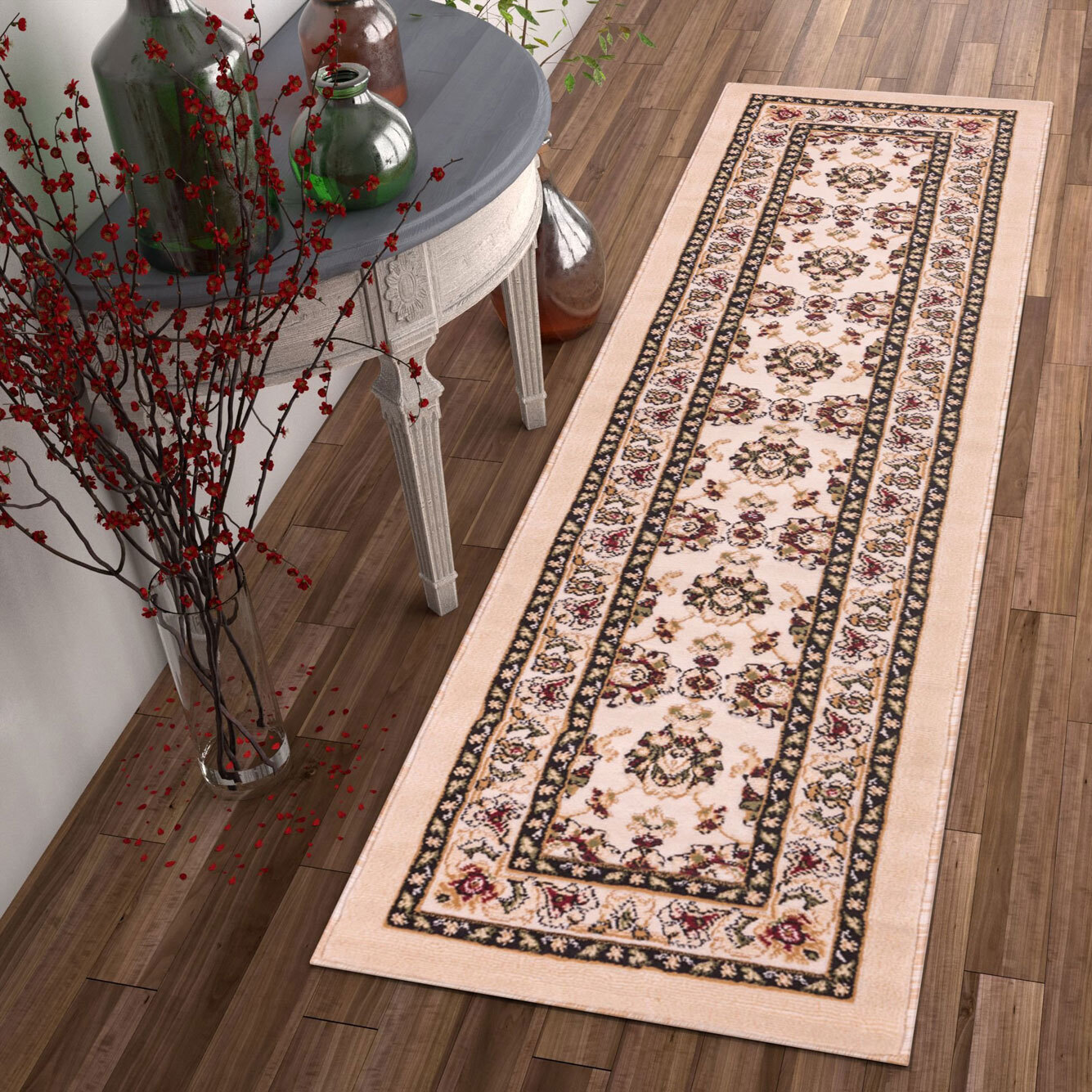 Large View Atlanta Traditional Classic Cream Rug