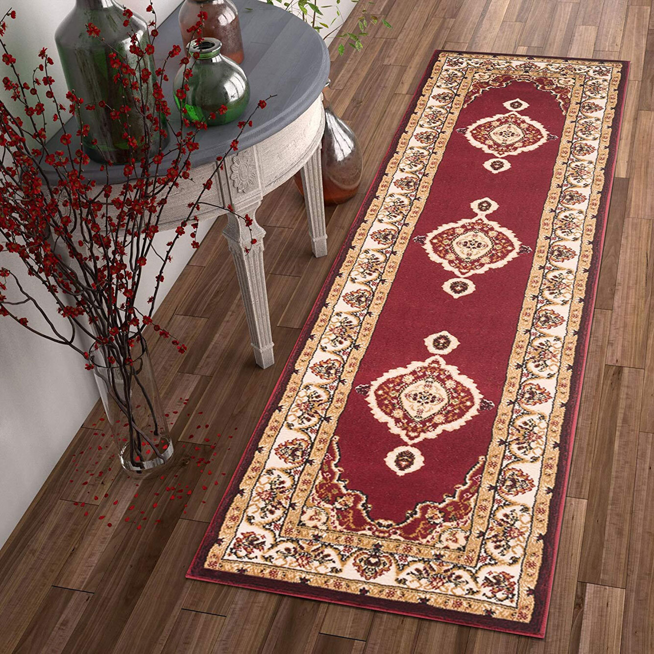 Atlanta Red Classic Medallion Rug