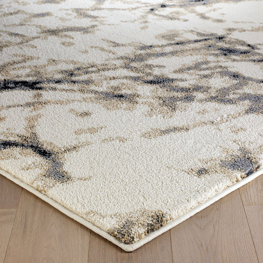 Alex Beige Marble Pattern Rug