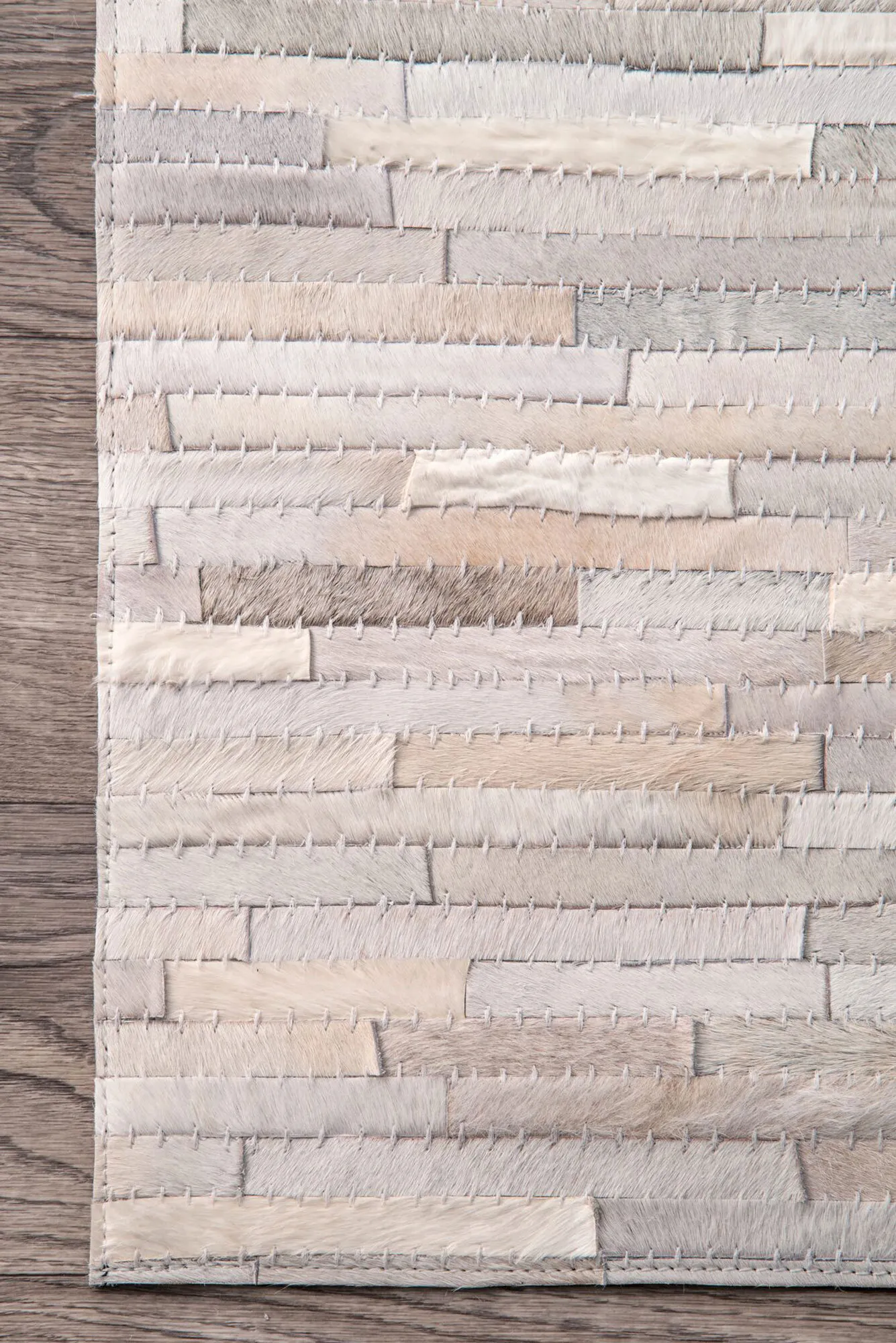 Atlas Cowhide Patchwork Rug