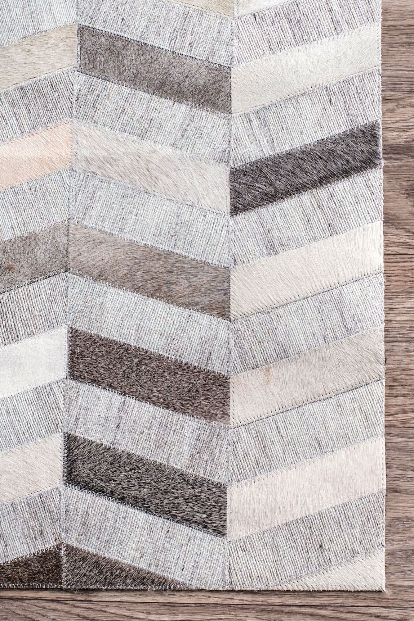 Atlas Chevron Cowhide Rug