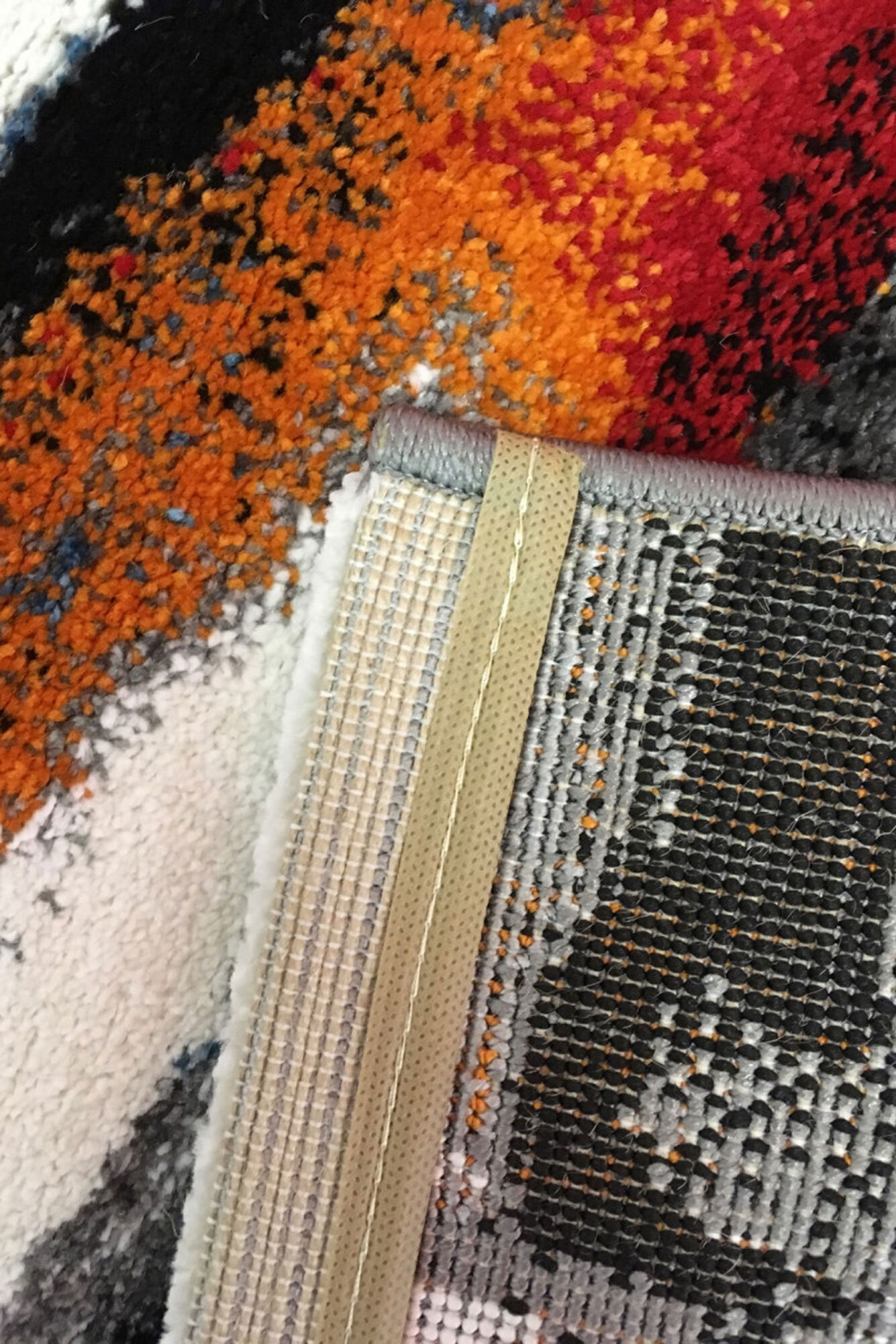 Large View Adobe Modern Striped Rug