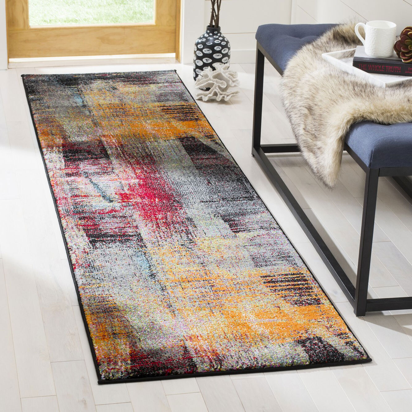 Adobe  Modern Brush Stroke Rug