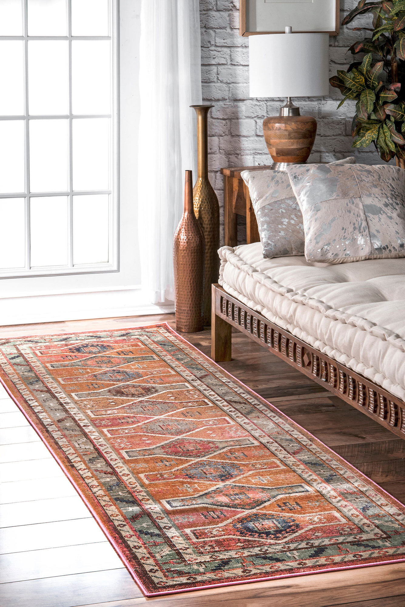 Alder Tribal Aged Medallion Rug