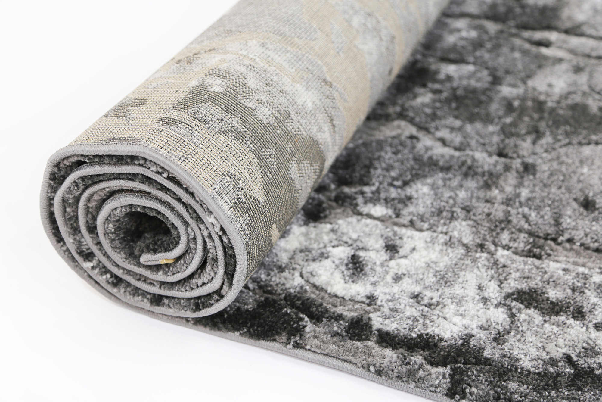 Large View Aloha Grey Marble Design Rug