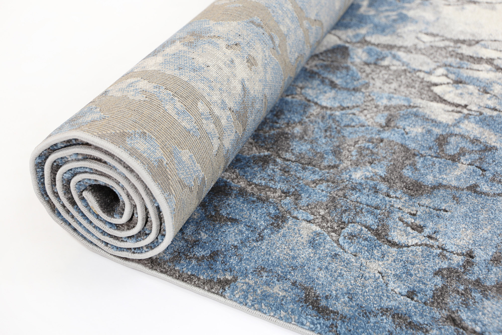 Aloha Blue Marble Pattern Rug