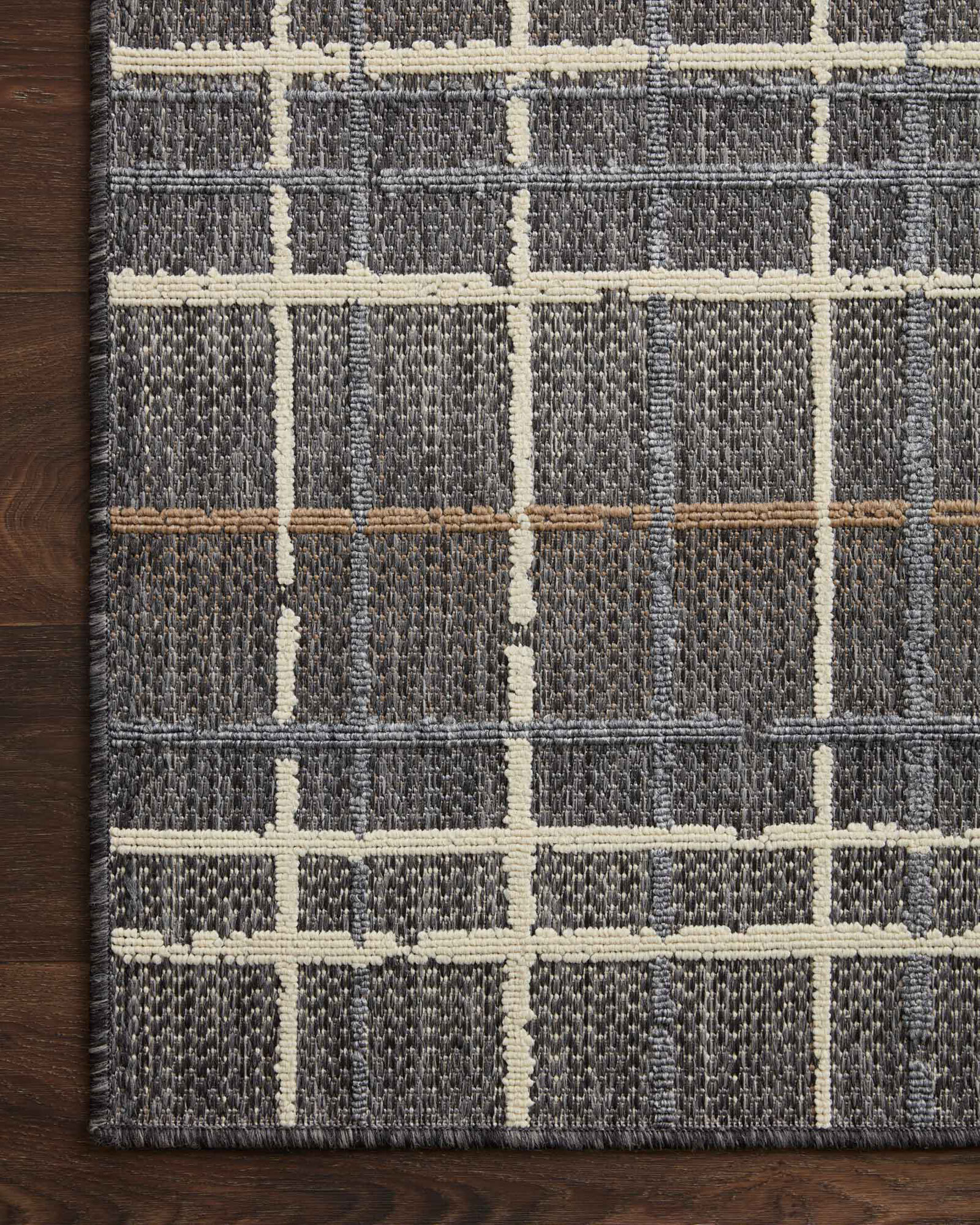 Large View Alfresco Striped Patio Rug