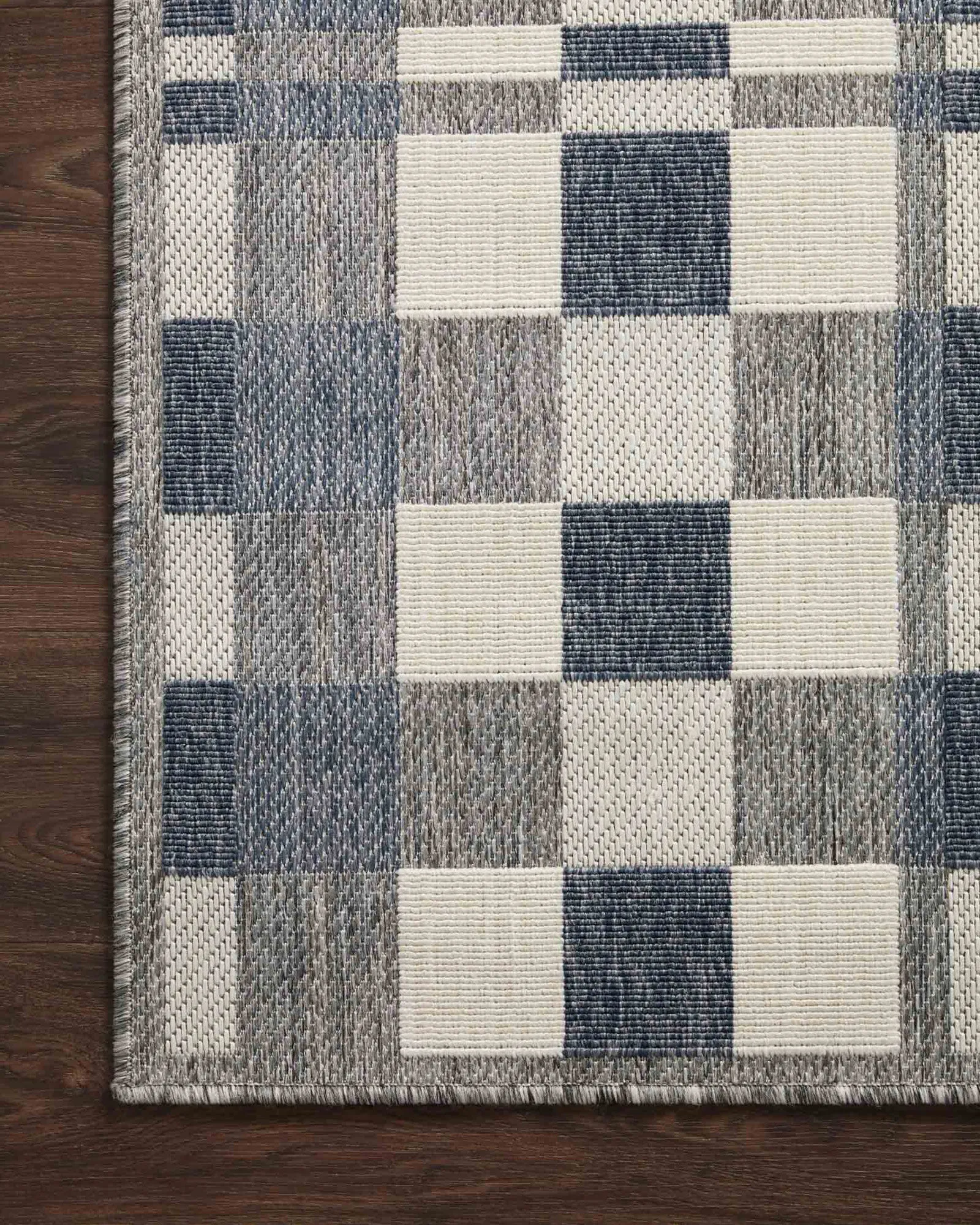 Large View Alfresco Geometric Patio Rug