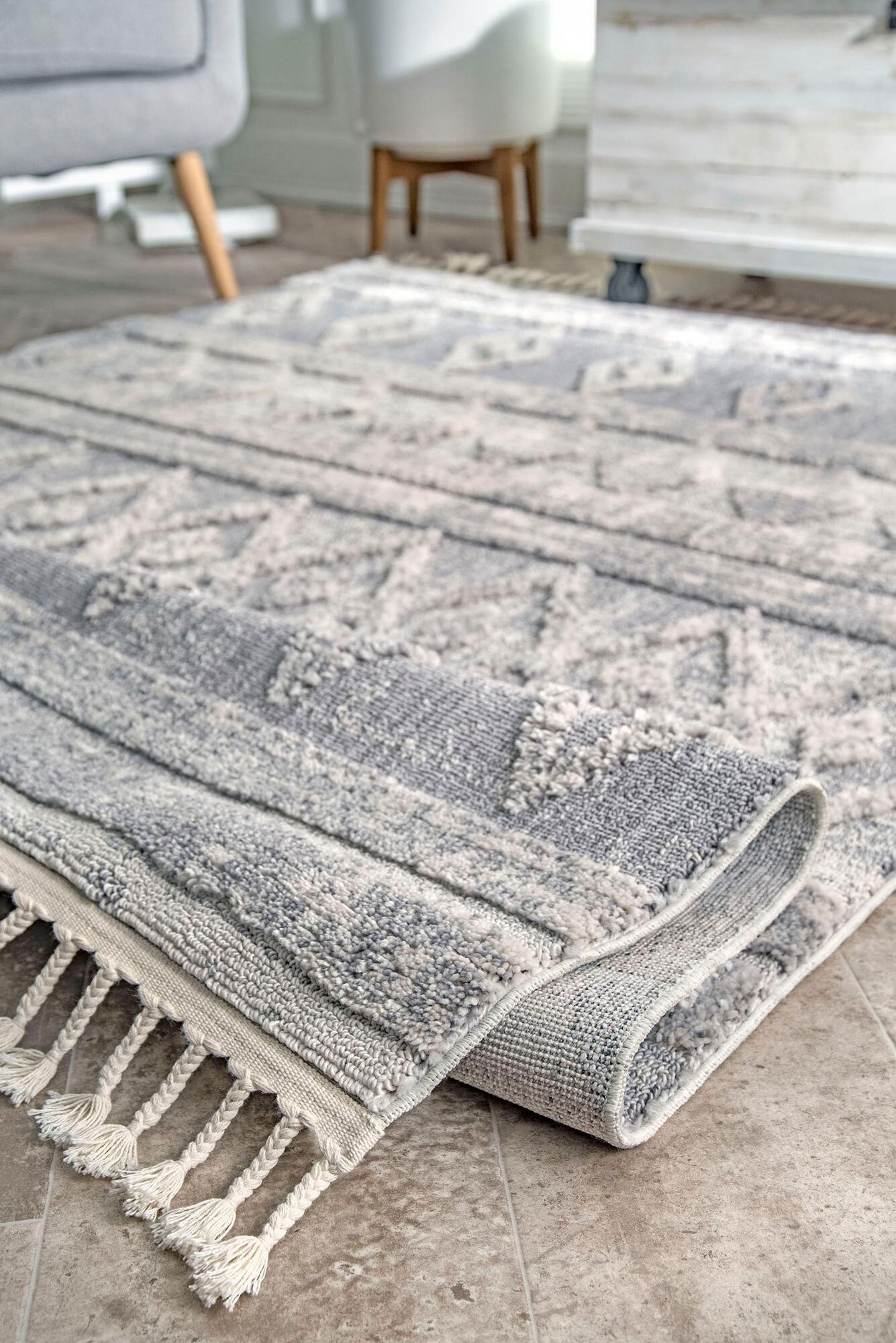 Large View Aroma Textured Moroccan Rug
