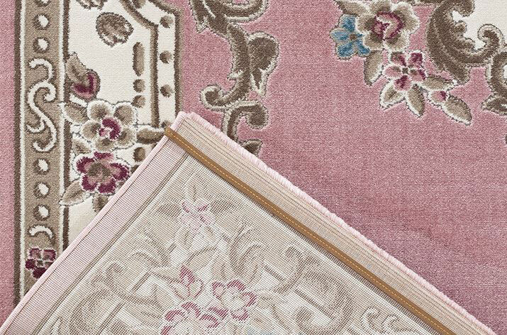 Abbie Pink Aubusson Floral Rugs