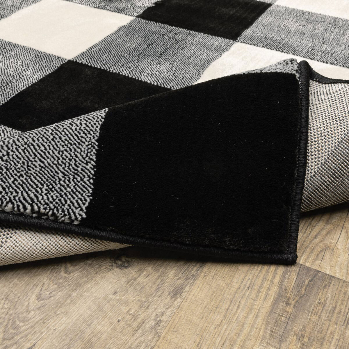 Adel Plaid Check Pattern Rug