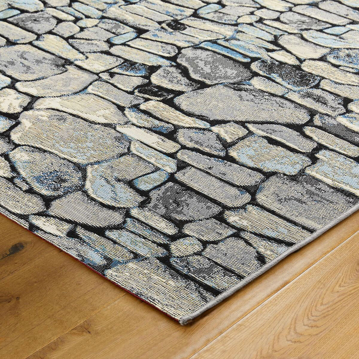 Aperto Stone Pebble Pattern Rug