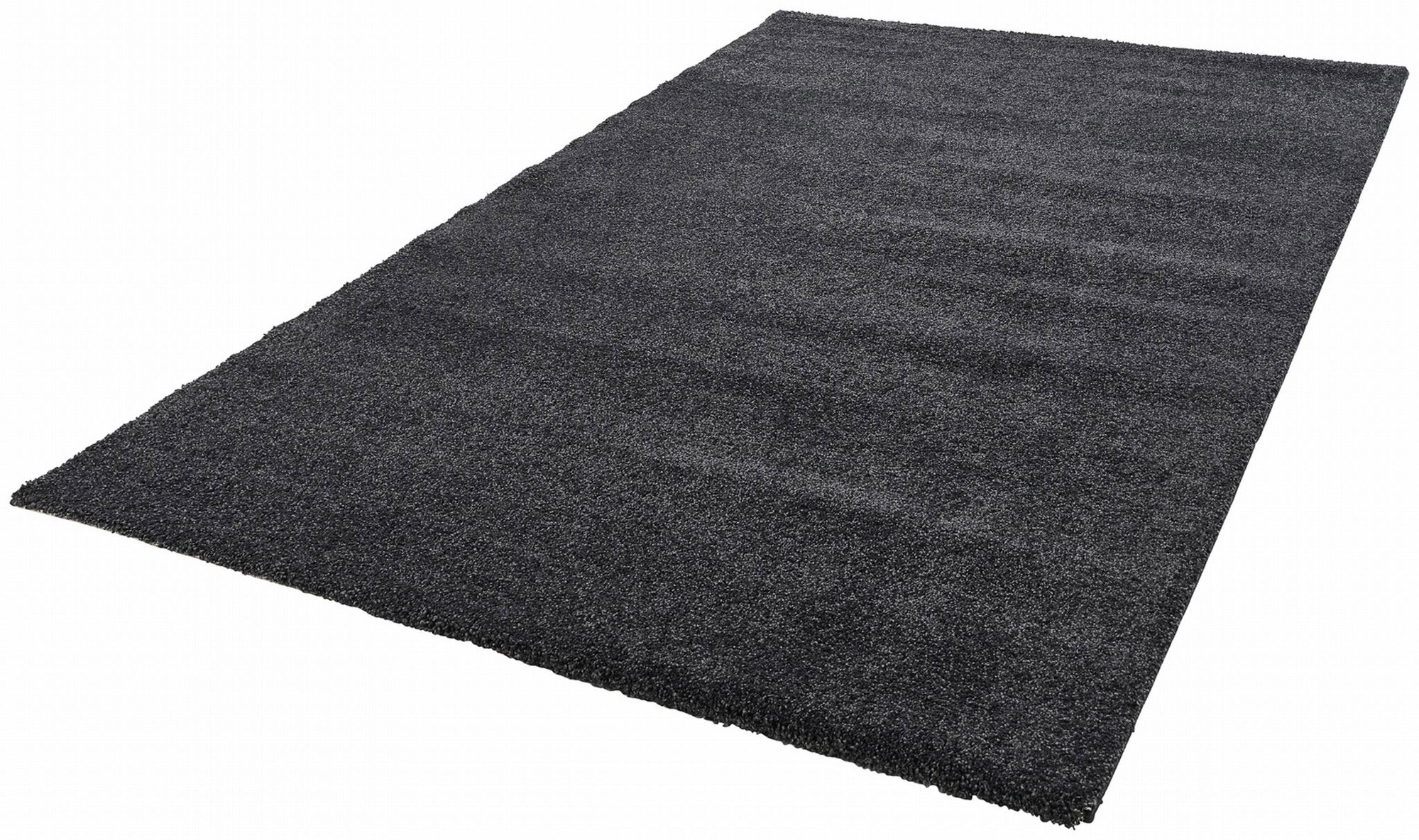 Bergamo Plain Black Modern Rug