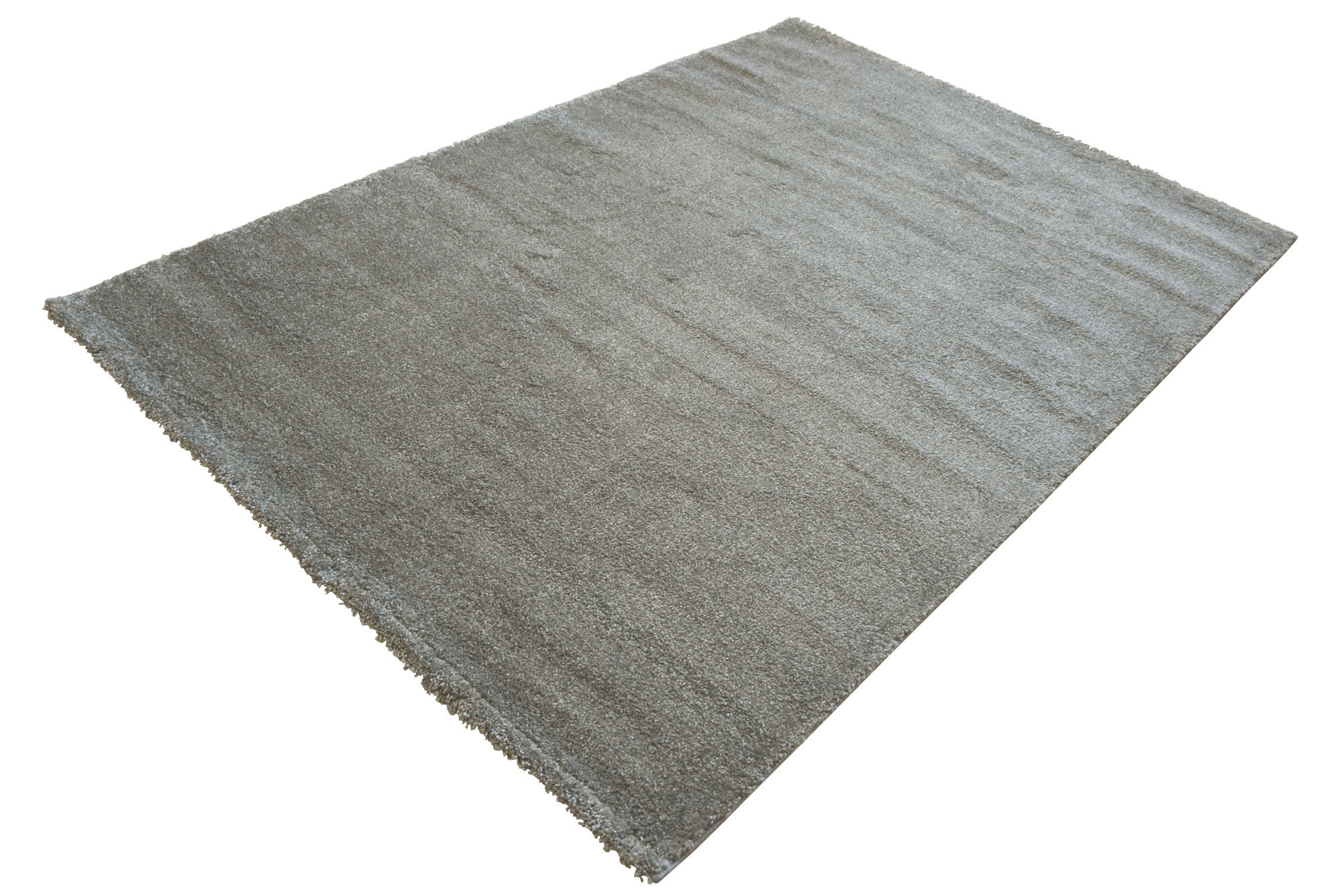 Large View Bergamo Plain Grey Modern Rug