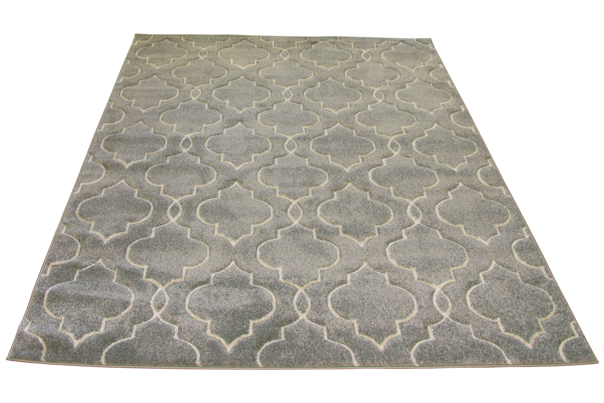 Bonnie Modern Grey Trellis Rug