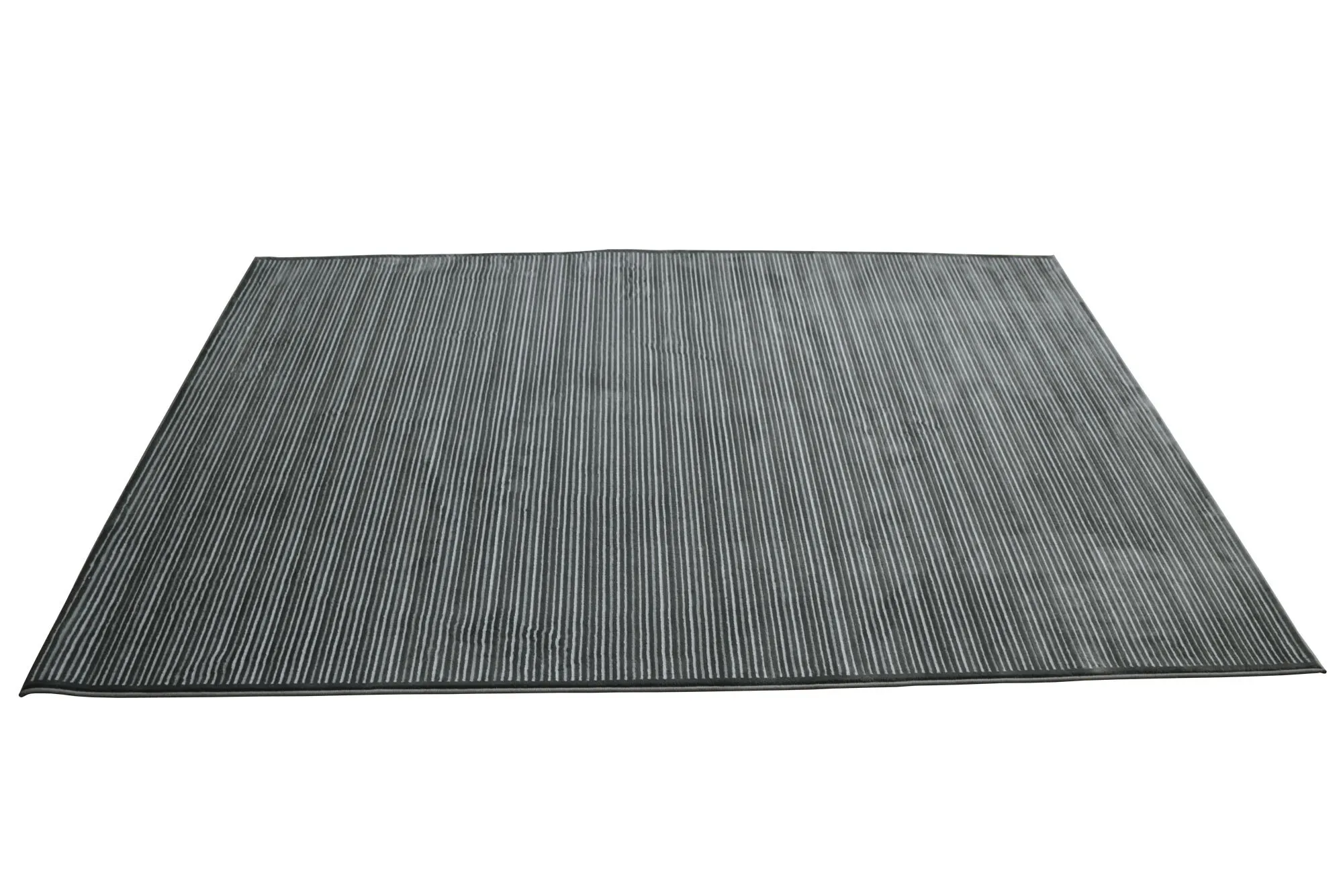 Brigitte Modern Grey Striped Rug