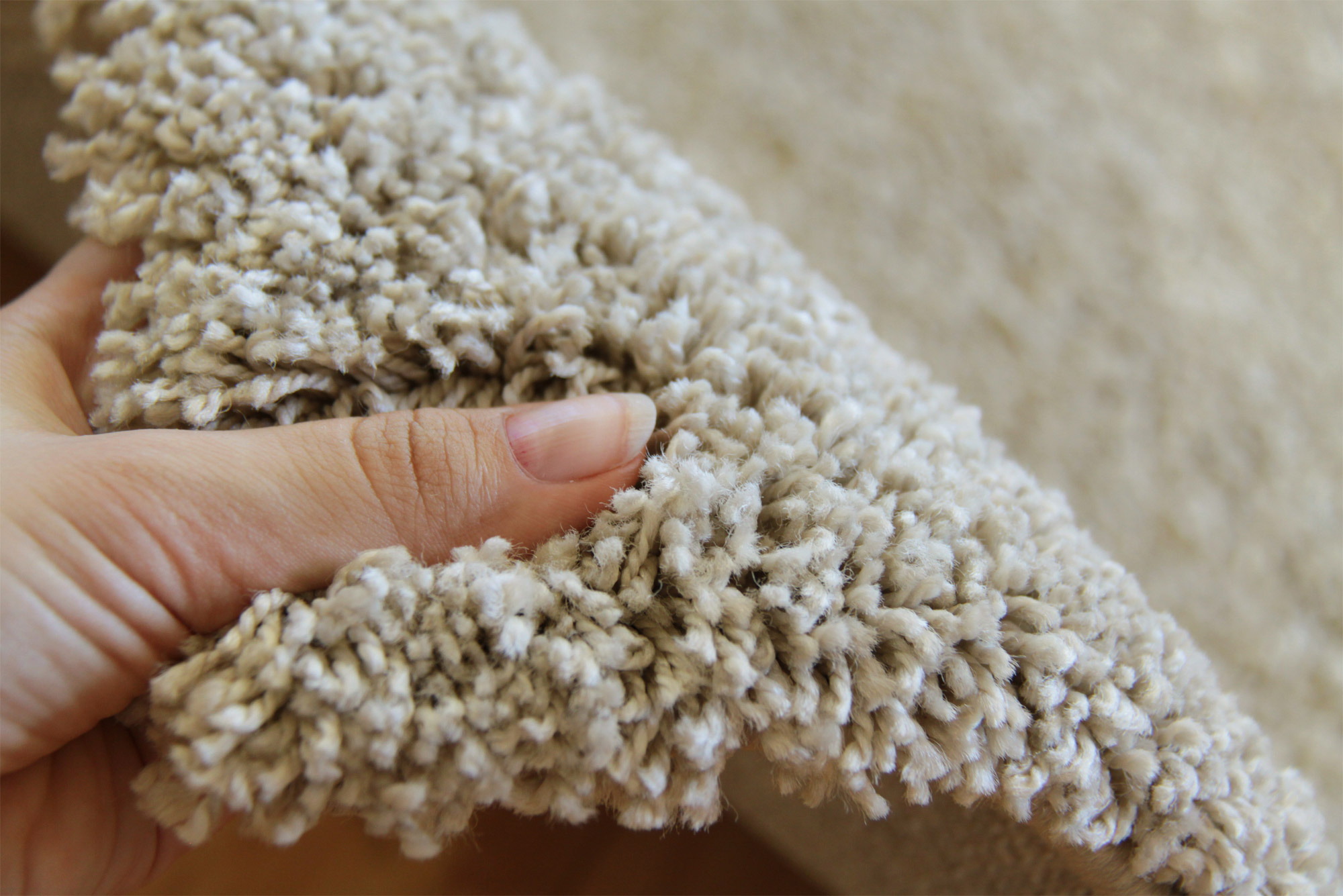 Large View Boston Plain Beige Modern Rug
