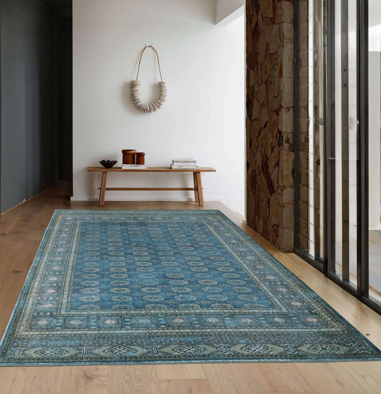 Large View Cato Traditional Geometric Rug