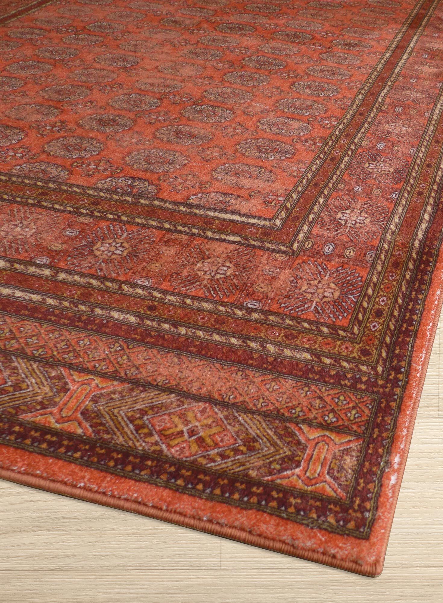 Large View Cato Traditional Geometric Rug